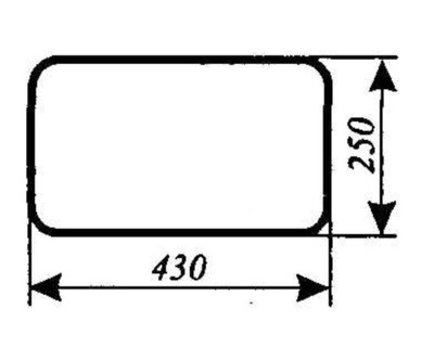 СКЛО PRONAR 82A, 82SA 1025A 1221A ЗАДНЯ НИЖНЯ