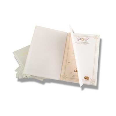 Księga gości weselnych A4 biała 22 kartki 44 strony
