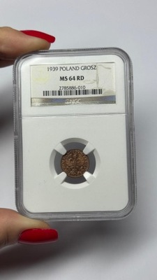 1 GROSZ 1939 ROK MS 64 RD