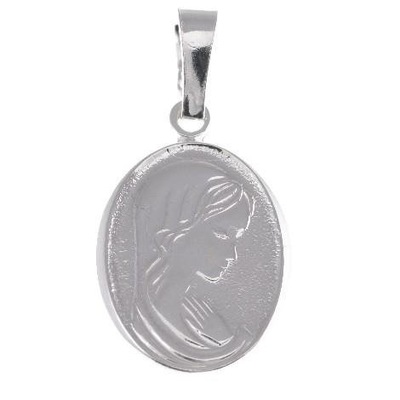 Medalik srebrny 925 Matka Boska CHRZEST KOMUNIA