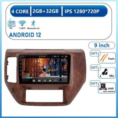 MULTIMEDIALNA NAVEGACIÓN GPS ANDROID 12 PARA NISSAN PATROL V5 Y61 2004-2021  