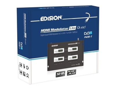 EDISION Modulator lite Quad 4x HDMI DVB-T ISDB-T