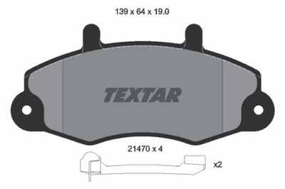 ZAPATAS DE FRENADO FORD P. TRANSIT 2.0- 2.5 D 98- 00  