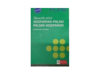 Pons słownik mini hiszpańsko-polski polsko-hiszpań