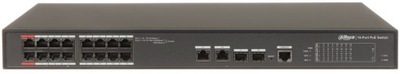 SWITCH POE Dahua PFS4218-16ET-240-V2 (16x PoE 10/100/1000M)