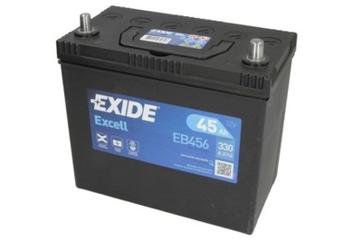 АКУМУЛЯТОР EXIDE 12V 45AH/330A EXCELL P+