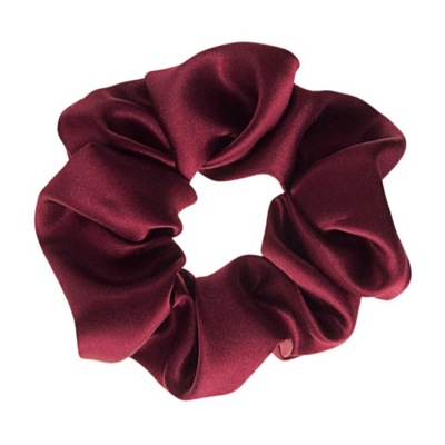 Scrunchie jedwabna ALMANIA - bordowy