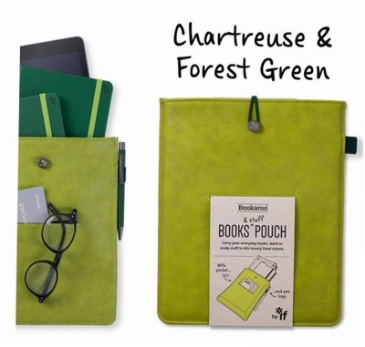 Bookaroo Books & Stuff - etui na książkę - zielone