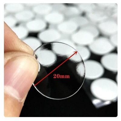 Taśma nano klejąca dwustronna okrągła kropka fi 25mm punkty klejące 100szt