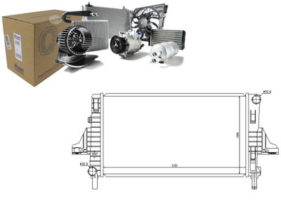 NIS66698 RADIATOR ENGINE (MANUALNA) SMART ROADST  