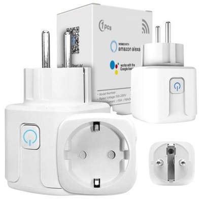 Inteligentne Gniazdko WiFi Watomierz Programator Czasowy Timer Tuya Smart