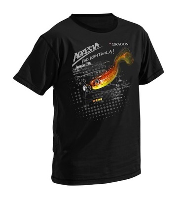 T-shirt Aggressor Pro czarna S Dragon Koszulka