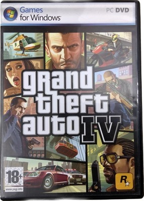 GTA IV GRAND THEFT AUTO 4 płyty ideał- Z PL PC