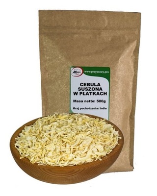 CEBULA SUSZONA W PŁATKACH 500g PŁATKI CEBULI