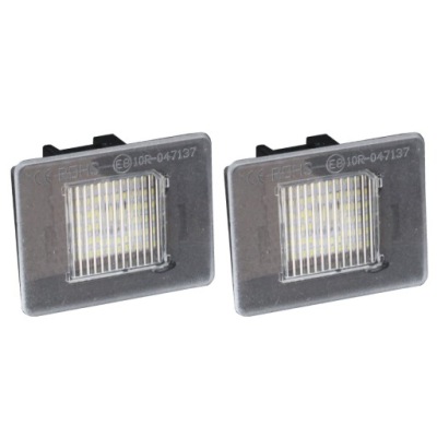 Ліхтарі led номерного знака реєстраційний mercedes gla x156 cla w117 slk r172 2011- фото №1