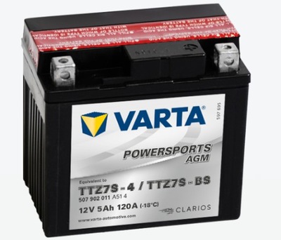 Varta POWERSPORTS AGM TTZ7S-BS 12V 5Ah