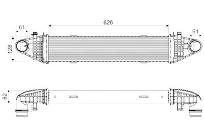 INTERCOOLER MERCEDES C C204 C T-MODEL S204 C W204 E A207 E C207 E  