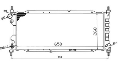 РАДИАТОР OPEL COMBO TOUR 09/93-0 DEPO