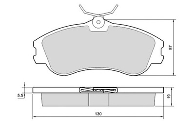 STARLINE КОЛОДКИ ТОРМОЗНЫЕ CITROEN XSARA 1 КОМПЛЕКТ