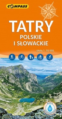 Tatry Polskie i Słowackie mapa laminowana