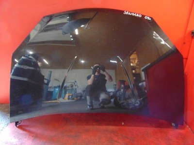 Dacia sandero i 1 czarna капот крышка двигателя nv676 фото №1