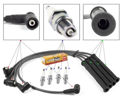 ACCIONAMIENTO + BUJÍAS NGK RENAULT TWINGO I 1 1.2 96-07  