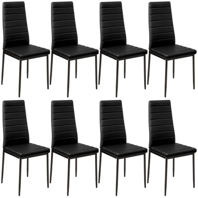 8 krzesła do jadalni, sztuczna skóra