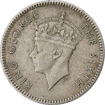 Moneta, MALEZJA, 5 Cents, 1950, EF(40-45), Miedź-N