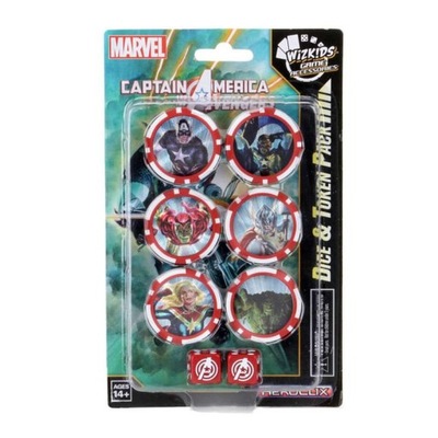 HeroClix Captain America and Avengers Dice Token