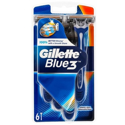 Gillette Blue 3 Maszynki do Golenia 6 sztuk