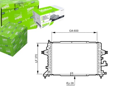 Valeo 734380 радіатор, система охолодження двигуна фото №1