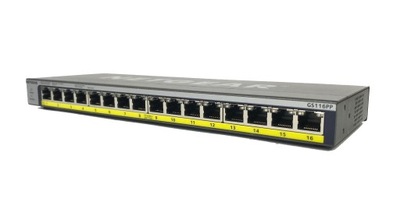 Netgear GS116PP 16-Port PoE+ Gigabit Unmanaged Switch