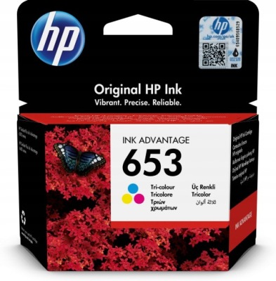 HP oryginalny tusz 653 CMY 3YM74AE