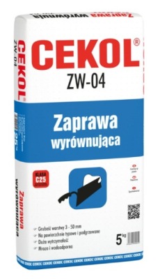 ZAPRAWA WYRÓWNUJĄCA MOCNA CEKOL ZW-04 5 KG