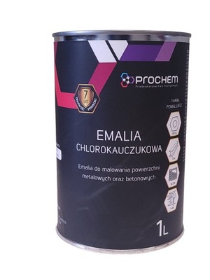 PROCHEM Emalia chlorokauczukowa BIAŁA RAL 9003 1L