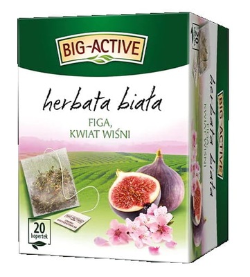 Big Active Herbata Biała Figa Kwiat Wiśni 20 toreb