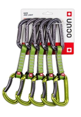 Zestaw ekspresów Ocun FALCON QD PAD 16 10cm green