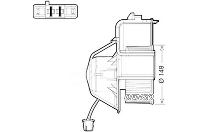 DENSO VENTILIATORIUS PŪSTUVO BMW X5 E70 X6 E71 E72 3.0-4.8 10.06-07.14 