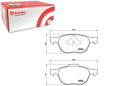 КОЛОДКИ ТОРМОЗНЫЕ ПЕРЕД VOLVO C30 C70 II S40 II V40 V50 FORD C-MAX