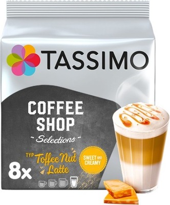 Tassimo Jacobs CSS TOFFEE NUT LATTE, 8 sztuk