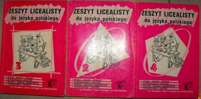 Zeszyt licealisty do języka polskiego 2 3 4