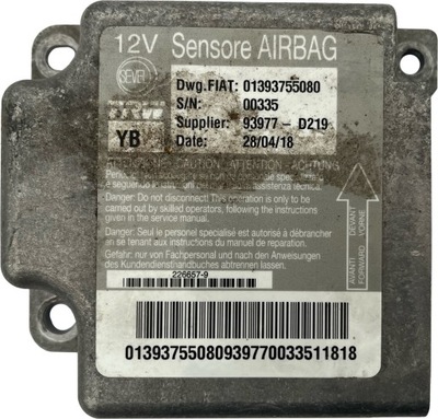 CITROEN JUMPER II MODULE AIRBAG AIR BAGS AIR 1393755080  