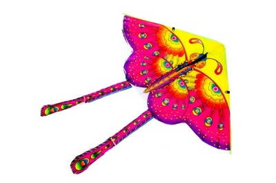 Latawiec duży 90cm motyl fioletowy