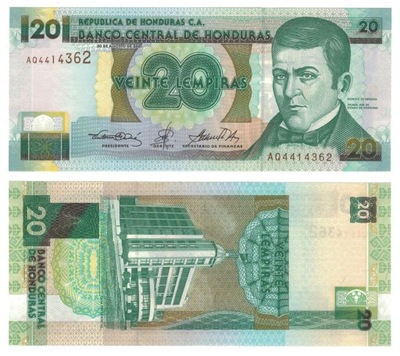 HONDURAS 20 Lempiras 2001 P-87a UNC