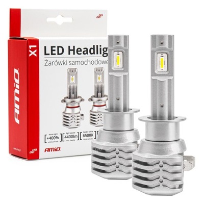 Żarówki samochodowe LED X1 Series AMiO H1