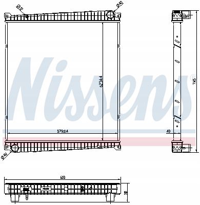 NISSENS 6378750 РАДИАТОР, СИСТЕМА ОХЛАЖДЕНИЯ ДВИГАТЕЛЬ