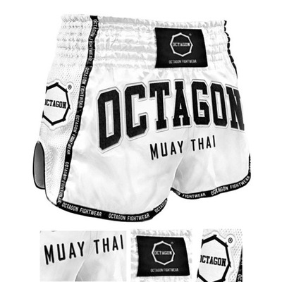 Spodenki treningowe Muay Thai Octagon White r. L