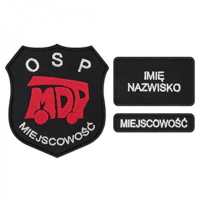 S02 KOMPLET Emblemat MDP dla straży NASZYWKI OSP