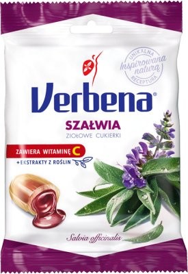 Verbena Szałwia Cukierki ziołowe z witaminą C