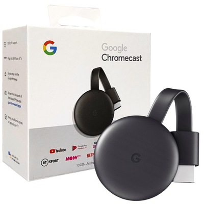 Odtwarzacz multimedialny Chromecast 3.0 GOOGLE HDMI SMART TV WIFI